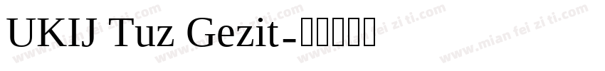 UKIJ Tuz Gezit字体转换